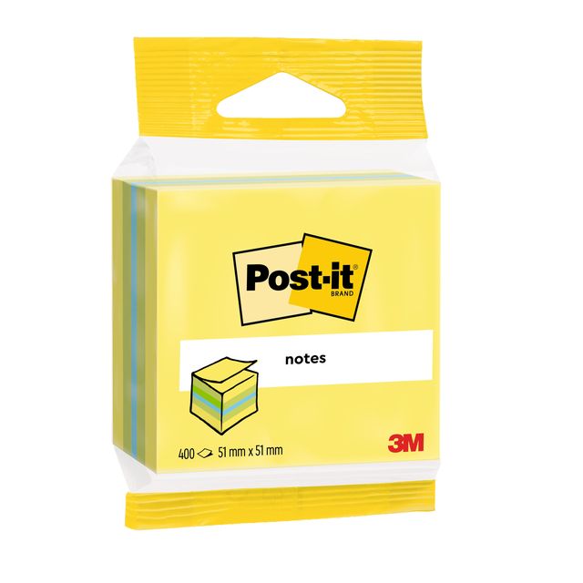 Post-it - Notizblock 3m 2012l 51x51mm Würfel sortierte Farbe