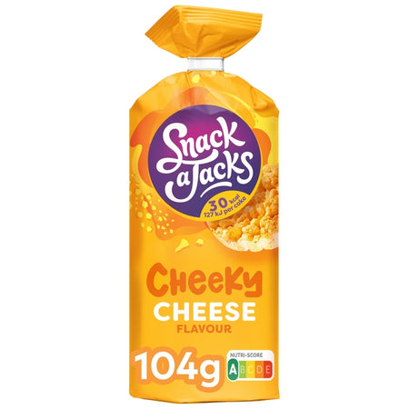 Snack-a-Jacks - Reiswaffel-Käsepackung 104 Gramm | 8 Stück
