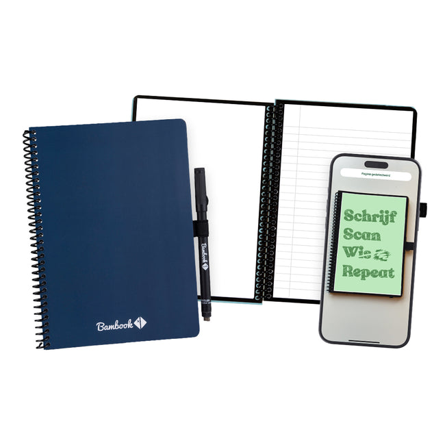 Bambook - Notizbuch Original Navy A5-Linie 40 Seiten löschbar