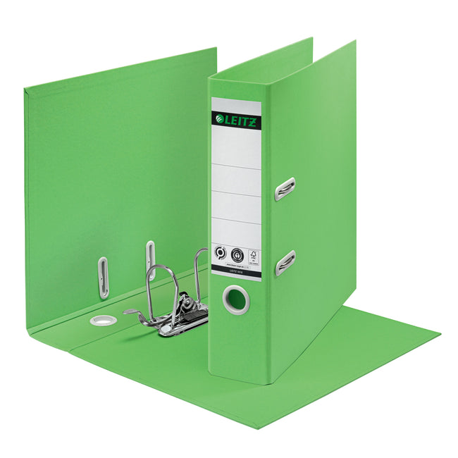 Leitz - Ordner 180° Recycling 80 mm grün | 10 Stück