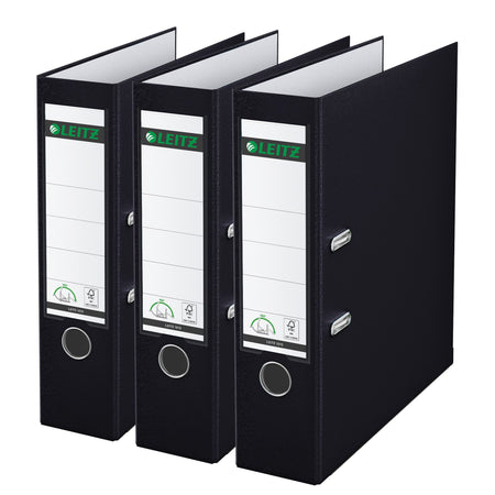 Leitz - Ordner 180° 1010 A4 80 mm 3 Stück schwarz