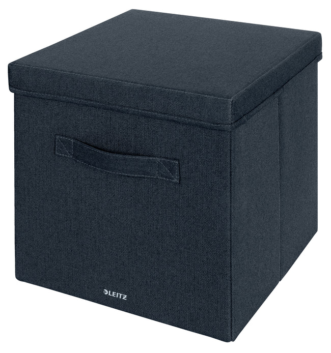 Leitz - Aufbewahrungsbox gepolstert mit Deckel 330x325x380mm grau 2 Stk