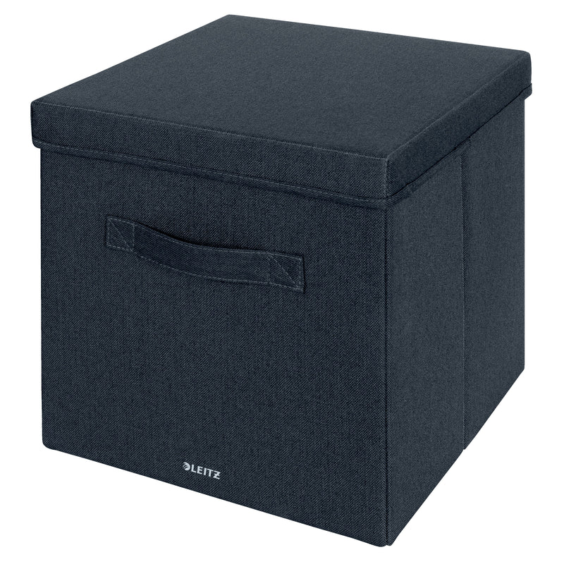 Leitz - Aufbewahrungsbox gepolstert mit Deckel 330x325x380mm grau 2 Stk