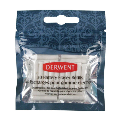 Derwent - Akku-Radiergummi-Nachfüllung 30 Stück weiß | 18 Stück