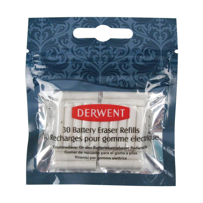Derwent - Batterie-Radiergummi-Nachfüllung 30 Stück weiß