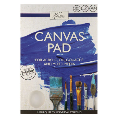 Nassau Fine Art – Leinwandblock 24 x 30 cm, 100 % Baumwolle, 10 Blatt | 12 Stück