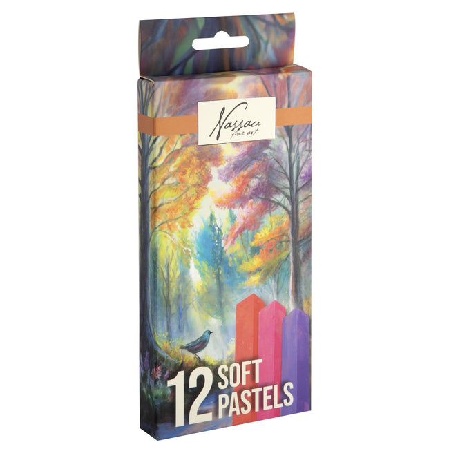 Nassau Fine Art - Zählkreide Soft Blister 12 Stück sortiert | 12 Stück