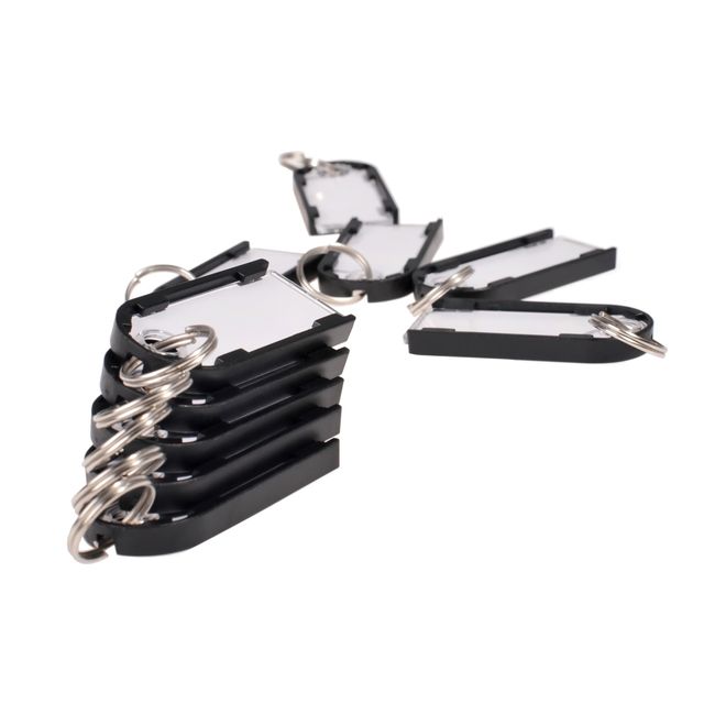 Pavo - Schlüsselschild magnetisch 10 Stück schwarz