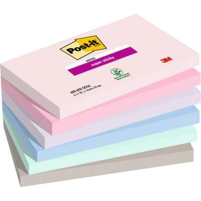 Post-it - Notizblock 655-6SS Super Sticky 76x127mm SOUL 6 Stück