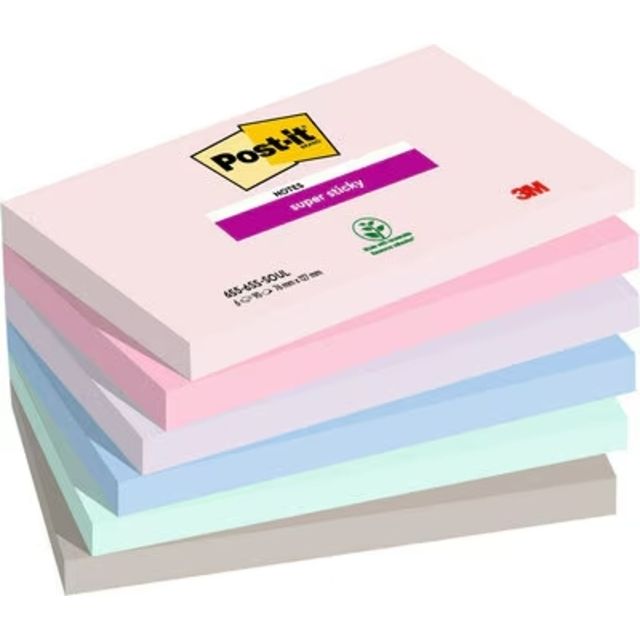 Post-it - Notizblock 3m 655-6ss 76x127mm seele | 12 Stück