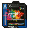 Staedtler - Brushpen PigmentArts Set mit 36 ​​Farben