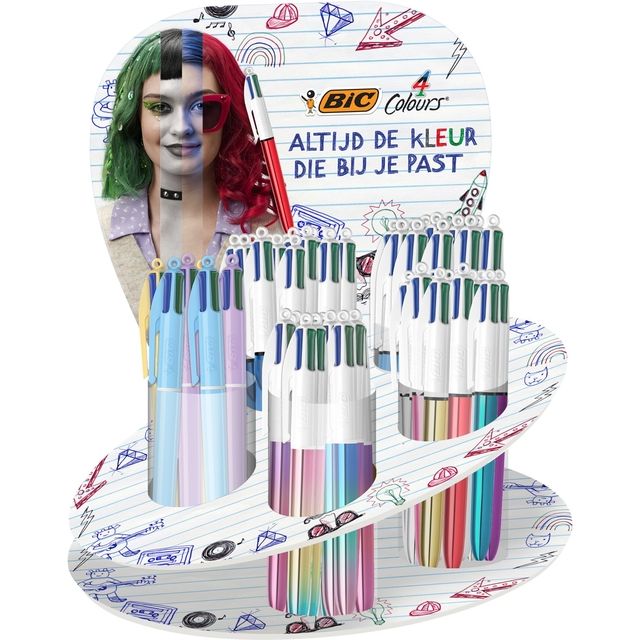 Bic - Display leer für 4-Farben-Kugelschreiber