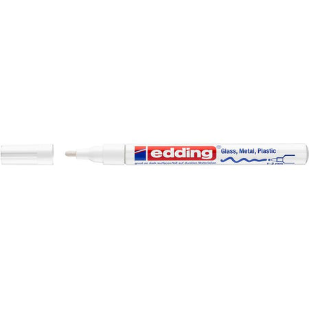 Edding -  Paintmarker  751 oliebasis 1-2mm crea wit | 10 stuks