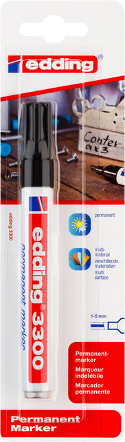 Edding - Filzstift 3300 Diagonale 1-5mm schwarz Blister à 1 Stück