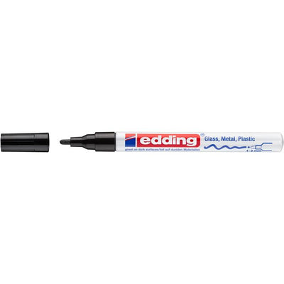 Edding – Ölbasierter Paintmarker 751 1–2 mm, kreatives Schwarz