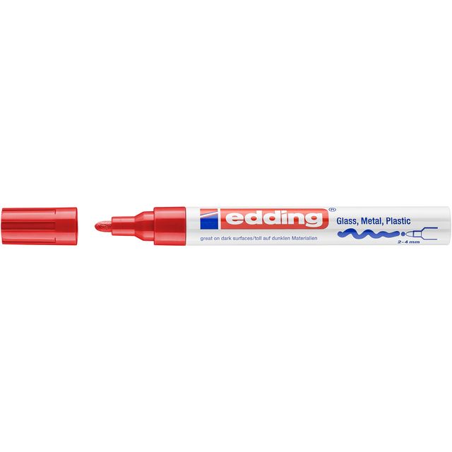 Edding - Ölbasierter Paintmarker 750 2-4mm Kreativrot