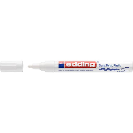 Edding – Ölbasierter Paintmarker 750 2–4 mm, kreatives Weiß