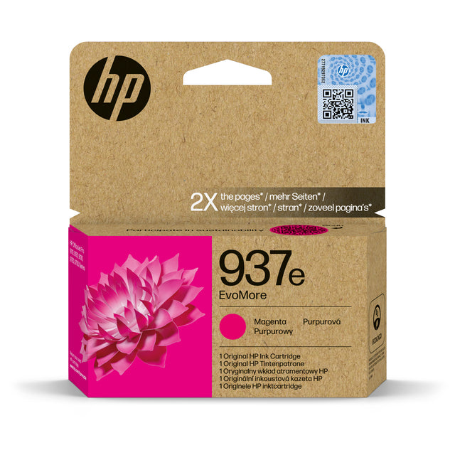 HP - Tintenpatrone 4s6w7ne 937e evomore rot