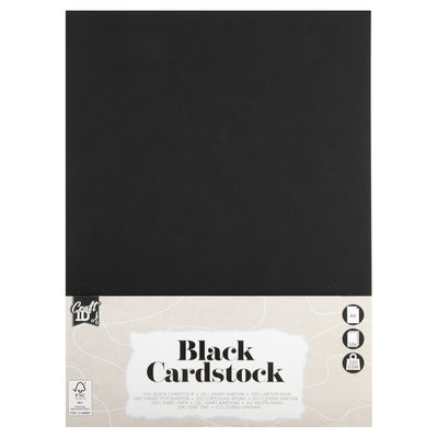 CraftID - Hobbykarton A4 220gr schwarz 10 Blatt