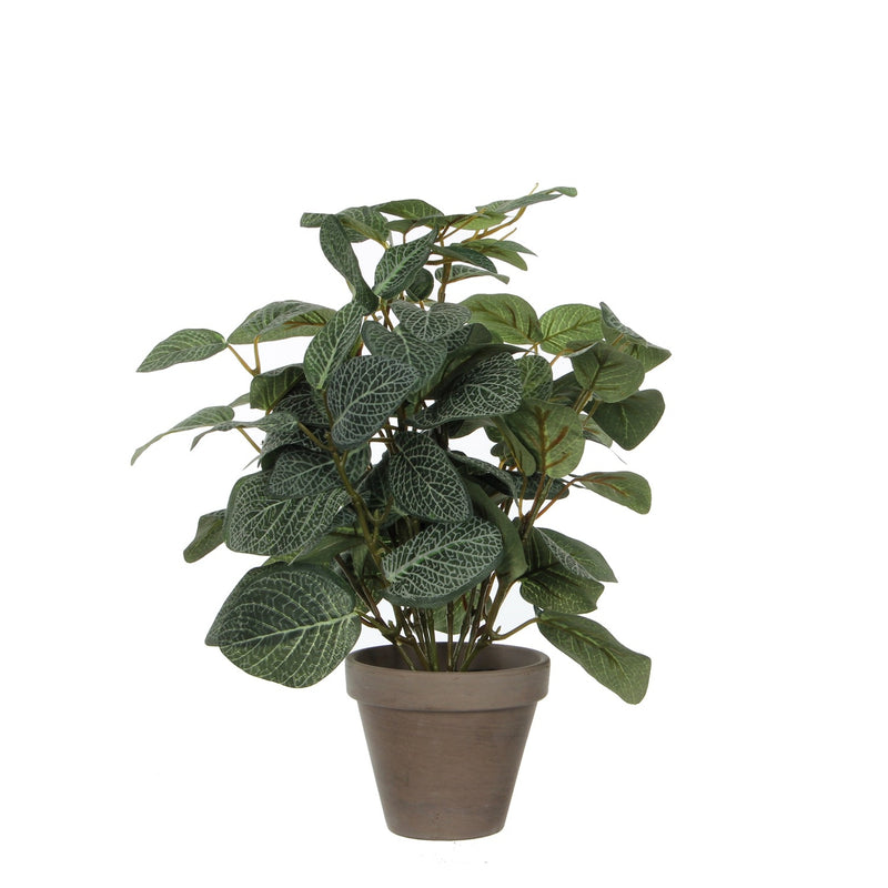 Glimmer-Dekorationen – Kunstpflanze Glimmer Pilea im Topf 35 x 25 cm
