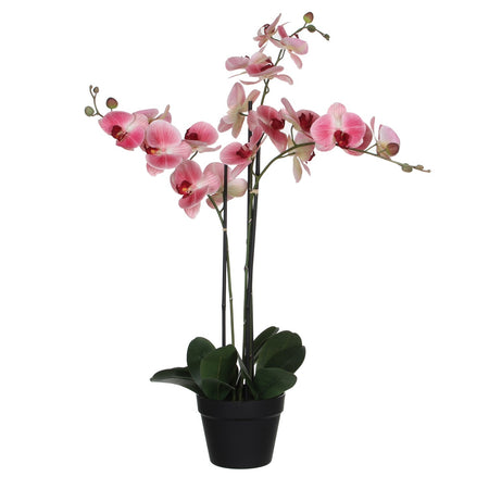 Glimmerdekorationen – Kunstpflanze Glimmer Phalaenopsis Orchidee rosa