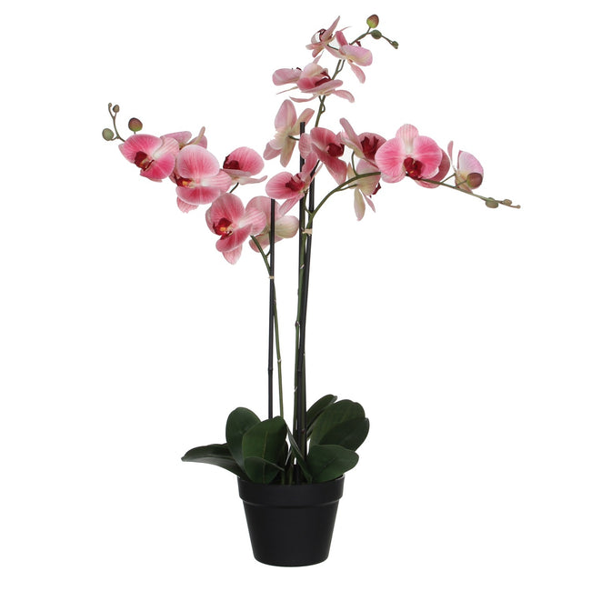 Glimmerdekorationen – Kunstpflanze Glimmer Phalaenopsis Orchidee rosa