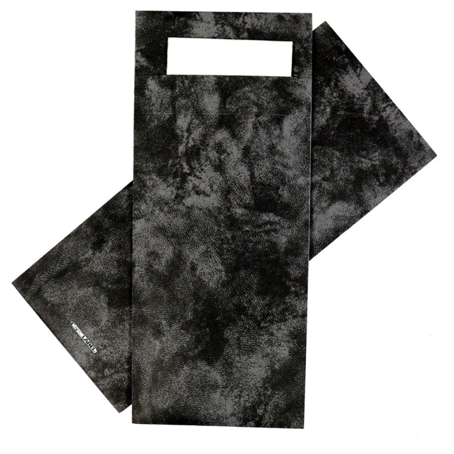 IEZZY Catering und Cate – Bestecktasche iezzy 190x85mm schwarz marmoriert