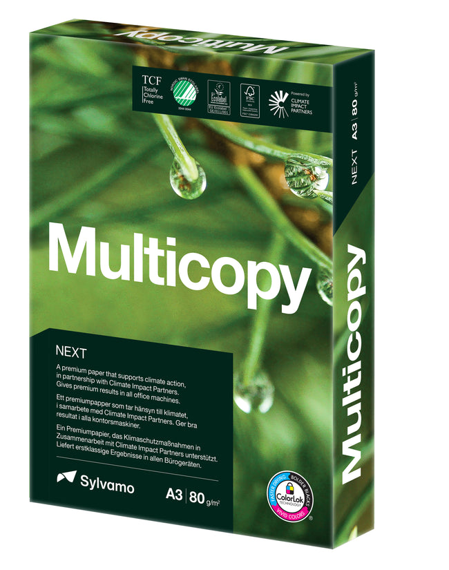 Quantore - Kopierpapier Multicopy Zero A3 80gr weiß 500 Blatt