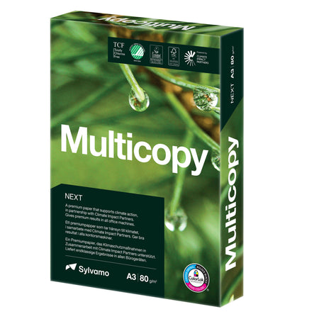 Multicopy - Kopierpapier NEXT A3 80gr weiß 500 Blatt | 3 Stück