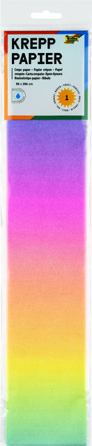 Folia Paper - Krepppapier Folia Regenbogen 250x50cm 10 Farben | 10 Stück