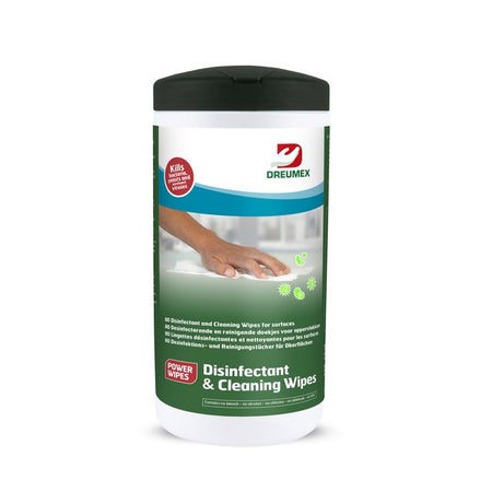 Dreumex - Desinfektionstücher Desinfektionsreinigung Dose 80 Stück weiß