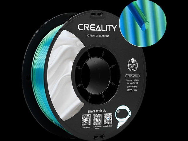 3d filament creality pla 1.75mm blauw groen 1kg