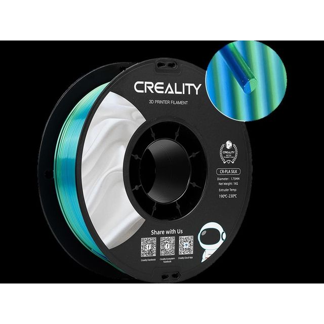 Creality - 3D-Filament PLA 1,75 mm blaugrün 1 kg