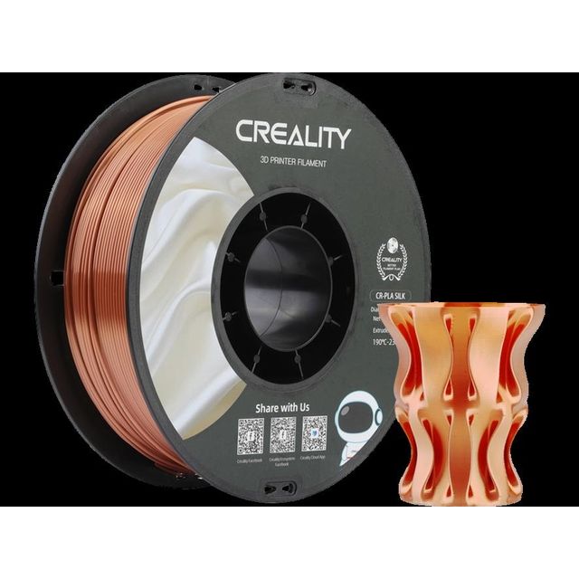 Creality - 3D-Filament PLA 1,75 mm Seidenrotkupfer 1 kg