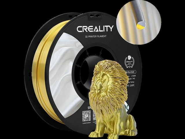 3d filament creality pla 1.75mm silk goud zlvr 1kg