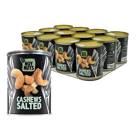 NoyNuts - Cashewnüsse gesalzen Dose 40 Gramm | 12 Stück