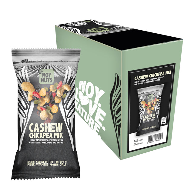 NoyNuts - Cashewnuss-Mix Beutel 45 Gramm | 12 Stück