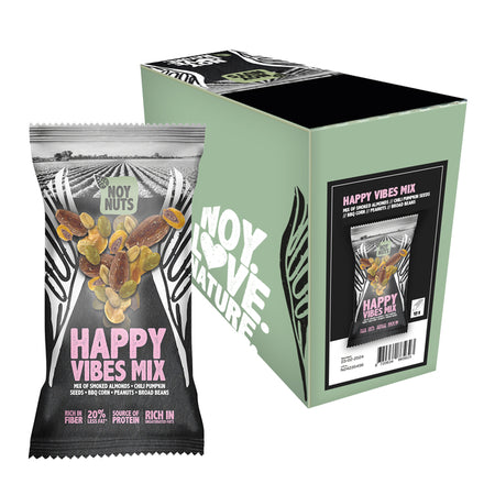 NoyNuts - Nuts Happy Vibes Mix Beutel 45 Gramm | 12 Stück