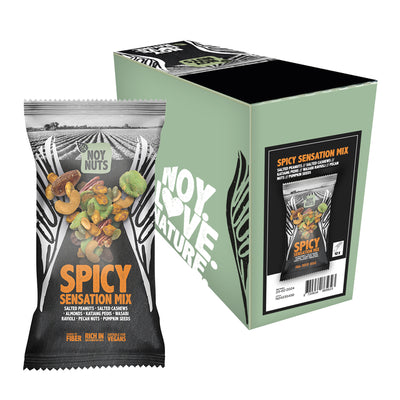 NoyNuts - Nuts Spicy Sensation Mix Beutel 45 Gramm | 12 Stück