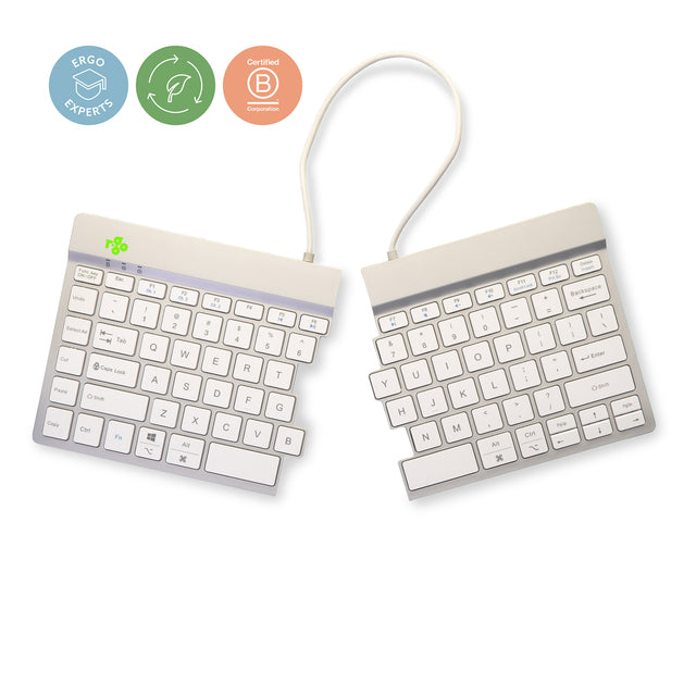 R-Go Tools - Tastatur R-Go Split Break QWERTY WL Weiß