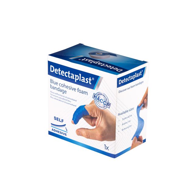 Detectaplast - Schaumstoffbinde blau 6cmx4,5m