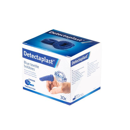 Detectaplast - Fingerlinge Textil blau 30 Stück