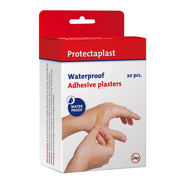 Protectaplast - Wasserabweisende braune Pflaster Proteclast sortiert 20 Stück