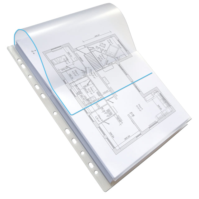 Showtas oxford a4 pp 200µ glashelder 10 stuks