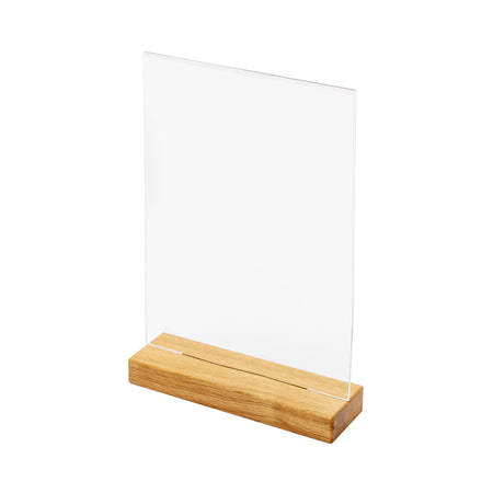 IEZZY Catering und Cate – Menükartenhalter, Tischdisplay, A4, Holz