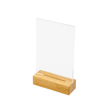 IEZZY Catering und Cate – Menükartenhalter Tischdisplay A6 Holz