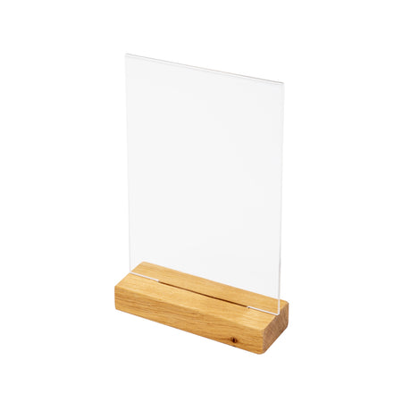 IEZZY Catering und Cate – Menükartenhalter, Tischdisplay, A5, Holz