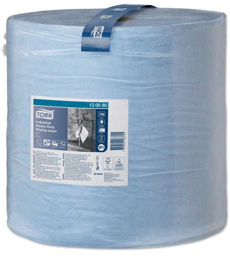 Tork - Reinigungspapier W1 Heavy-Duty Industrial 3-lagig 750 Blatt blau 130080