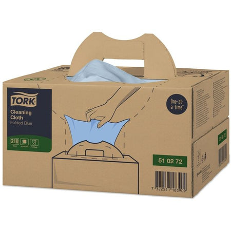 Tork - Reinigungstuch W7 Spenderbox 1-lagig 210 Blatt blau 510272