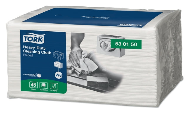 Tork - Reinigungstuch W8 Premium Heavy Duty White | 8 Stücke